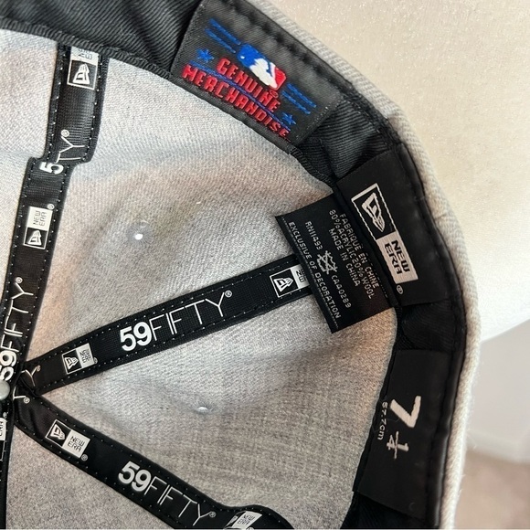 New York Mets Heather Black Grey 59FIFTY Fitted Cap - Picture 7 of 8